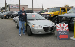 Martin with his Chrysler Sebring
