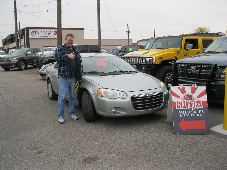 Martin with his Chrysler Sebring